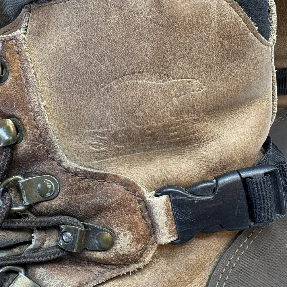 Sorel Conquest Boots Mens 10‎ M Waterproof Insulated Leather Winter Snow Tan Sorel Conquest Boots Mens 10 M Waterproof Insulated Leather  main image 2